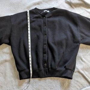 Oversized Black Cardigan